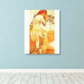 Alphonse Mucha Zomerdoek Poster Canvas Afdruk (Insitu (Houten vloer))