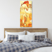 Alphonse Mucha Zomerdoek Poster Canvas Afdruk (Insitu (Slaapkamer))
