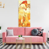 Alphonse Mucha Zomerdoek Poster Canvas Afdruk (Insitu (Woonkamer))