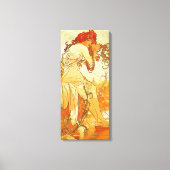 Alphonse Mucha Zomerdoek Poster Canvas Afdruk (Voorkant)