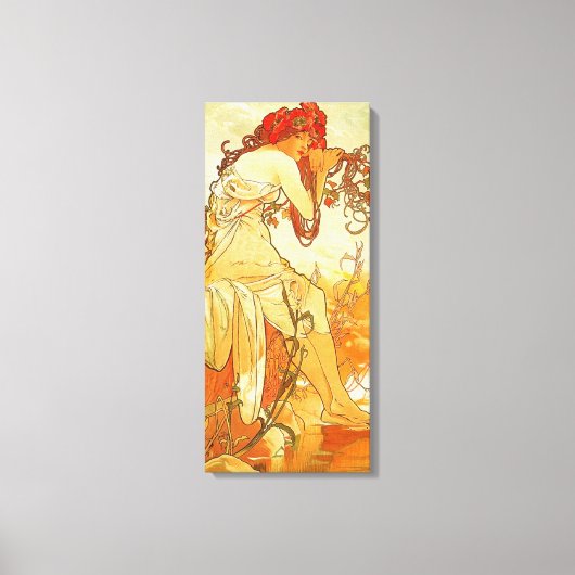 Alphonse Mucha Zomerdoek Poster Canvas Afdruk (Voorkant)