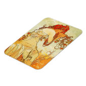 Alphonse Mucha Zomermagneet Magneet (Linkerzijde)