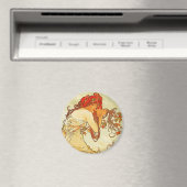 Alphonse Mucha Zomermagneet Magneet (Insitu (Vaatwasser))