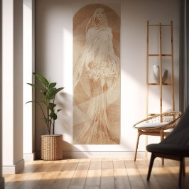 Alphonse Mucha's 'Evocatie' Vrouw Sketch 1897 Poster