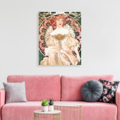 Alphonse Mucha's F. Champenois Imprimeur-Editeur Canvas Afdruk (Insitu (Woonkamer))