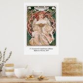 Alphonse Mucha's F. Champenois Imprimeur-Editeur Poster (Keuken)
