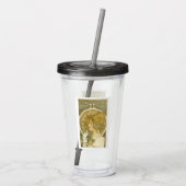 Alphonse Mucha's La Plume Acryl Drinkbeker (Achterkant)