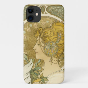 Alphonse Mucha's La Plume iPhone 11 Hoesje