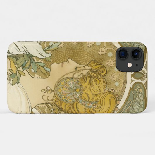 Alphonse Mucha's La Plume Case-Mate iPhone Case (Achterkant (horizontaal))