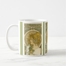 Alphonse Mucha's La Plume Koffiemok