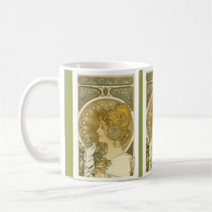 Alphonse Mucha's La Plume Koffiemok