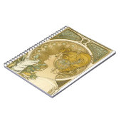 Alphonse Mucha's La Plume Notitieboek (Linkerzijde)