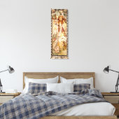 Alphonse Mucha's Maude Adams als Jeanne d'Arc Canvas Afdruk (Insitu (Slaapkamer))