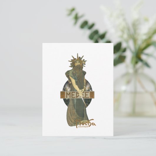 Alphonse Muchas Medee (1898) Briefkaart (Staand voorkant)