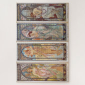 Alphonse Mucha's "Times of Day" - 20x30 Legpuzzel (Verticaal)