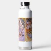Alphonso Mucha Illustraties. Art nouveau Waterfles (Rechts)