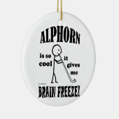 Alphorn, Brain Freeze Keramisch Ornament (Rechts)