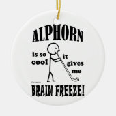 Alphorn, Brain Freeze Keramisch Ornament (Voorkant)