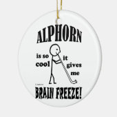 Alphorn, Brain Freeze Keramisch Ornament (Links)