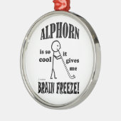 Alphorn, Brain Freeze Metalen Ornament (Links)