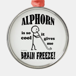 Alphorn, Brain Freeze Metalen Ornament