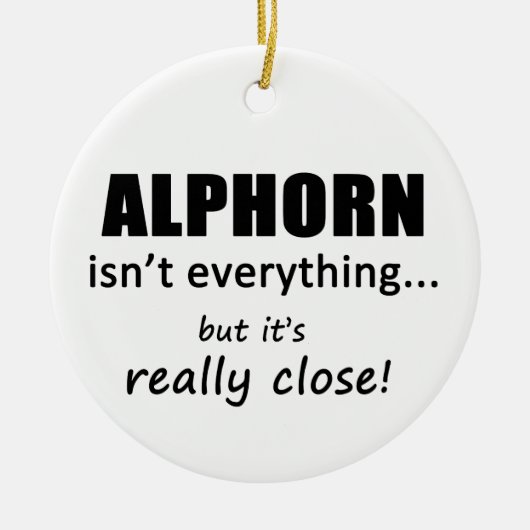 Alphorn is niet alles keramisch ornament (Voorkant)