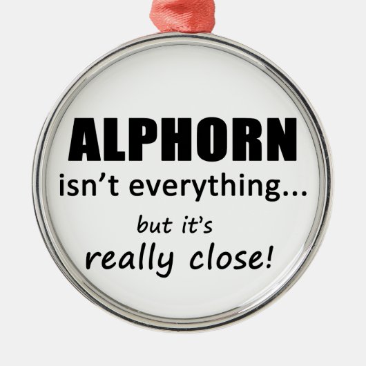 Alphorn is niet alles metalen ornament (Voorkant)