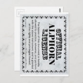 Alphorn-licentie Briefkaart (Voorkant / Achterkant)