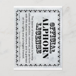 Alphorn-licentie Briefkaart