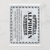 Alphorn-licentie Briefkaart (Voorkant)