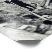 Alphorn Monochrome  Alpine Horn Music Foto Afdruk (Hoek)