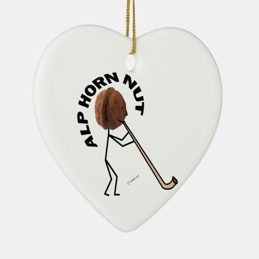 Alphorn Nut Keramisch Ornament (Rechts)