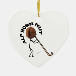 Alphorn Nut Keramisch Ornament