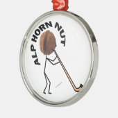 Alphorn Nut Metalen Ornament (Links)
