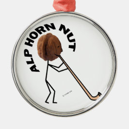 Alphorn Nut Metalen Ornament