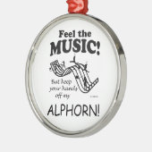 Alphorn voelt de muziek metalen ornament (Links)