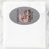 Alphorn voelt de Sticker van het muziekovaal (Tas)