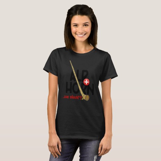 Alphorn Zwitserland What Socks T-shirt (Voorkant volledig)