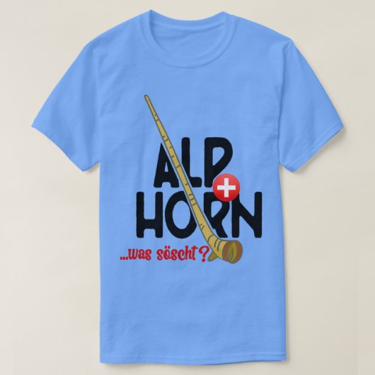 Alphorn Zwitserland What Socks T-shirt (Design voorkant)