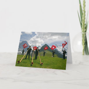 Alphorns jubileumkaart kaart