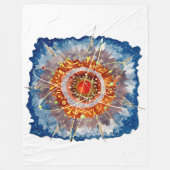 Alpiene architectuur beroemde kunstposter fleece deken (Voorkant)