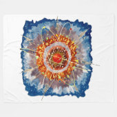 Alpiene architectuur beroemde kunstposter fleece deken (Voorkant (Horizontaal))