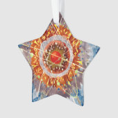 Alpiene architectuur beroemde kunstposter ornament (voorkant)