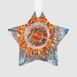 Alpiene architectuur beroemde kunstposter ornament