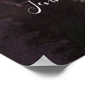 Alpiene berg Welkom bij ons huwelijk | Poster (Hoek)