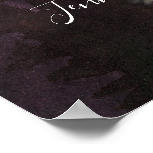 Alpiene berg Welkom bij ons huwelijk | Poster (Hoek)