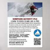 Alpiene bergbeklimmer, klimloopbeklimmer poster (Voorkant)