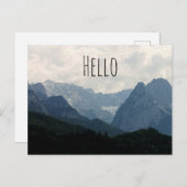 Alpiene bergen Land Natuur Foto Briefkaart (Voorkant / Achterkant)