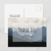 Alpiene bergen Natuur Foto Land Dank je Briefkaart (Voorkant / Achterkant)