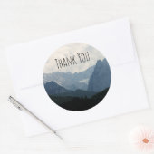 Alpiene bergen Natuur Foto Land Dank je Ronde Sticker (Envelop)